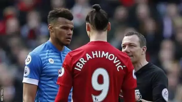 The worst has happened!!!  Man United Striker Ibrahimovic Slapped With Three Match Ban After Elbowing Incident (Read)